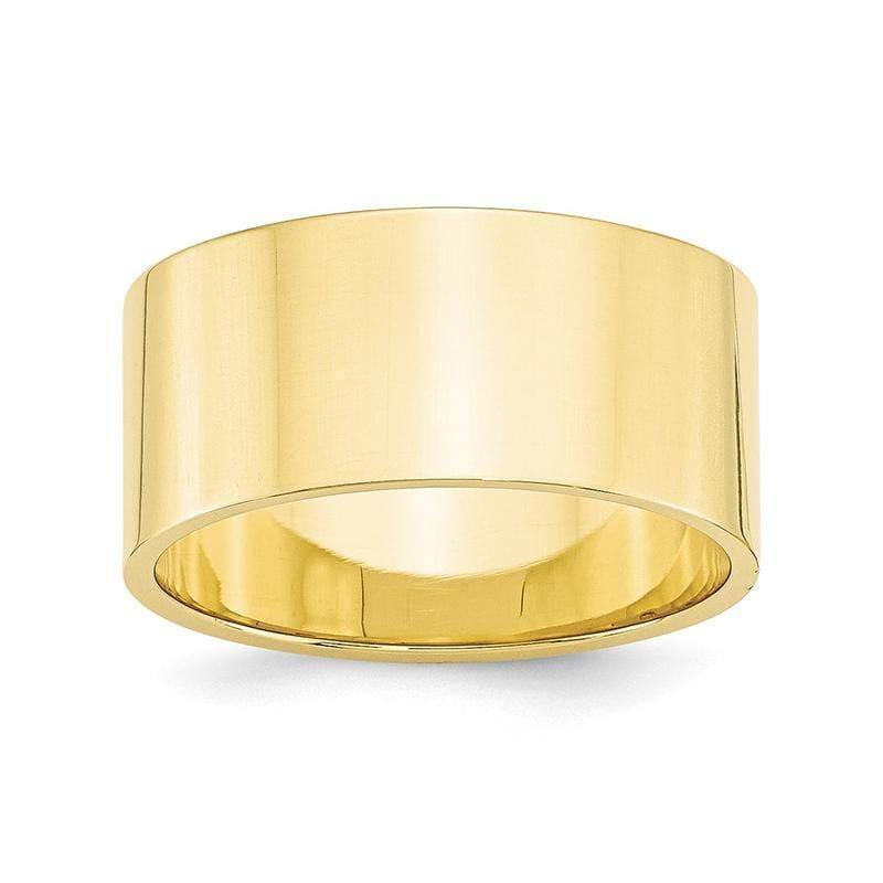 10K 10mm Lightweight Flat Band - Seattle Gold Grillz