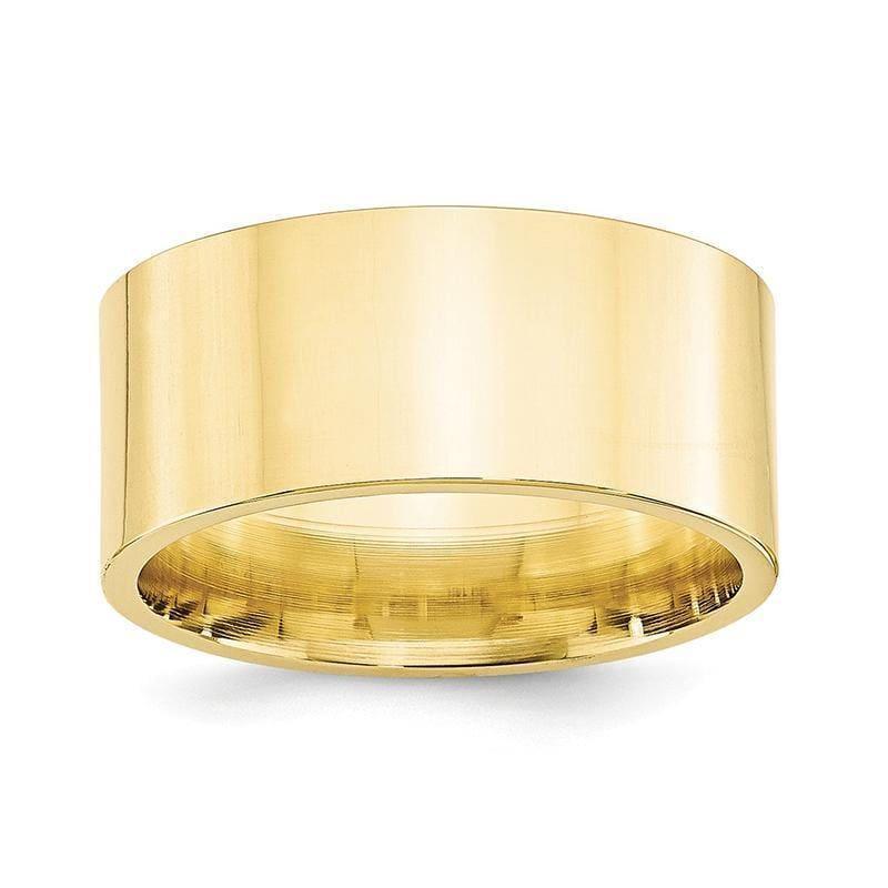 10K 10mm Standard Flat Comfort Fit Band - Seattle Gold Grillz