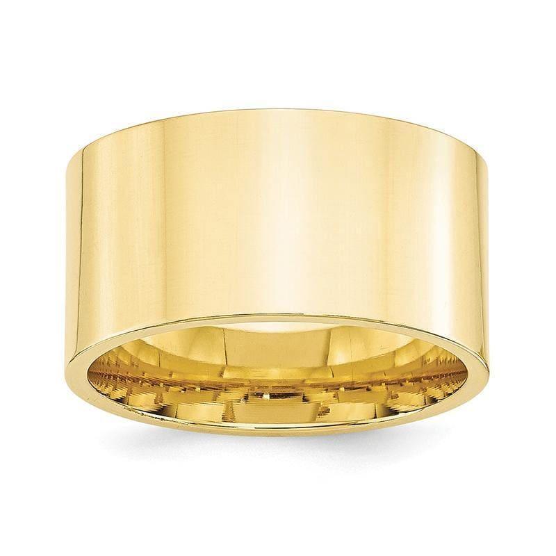 10K 12mm Standard Flat Comfort Fit Band - Seattle Gold Grillz