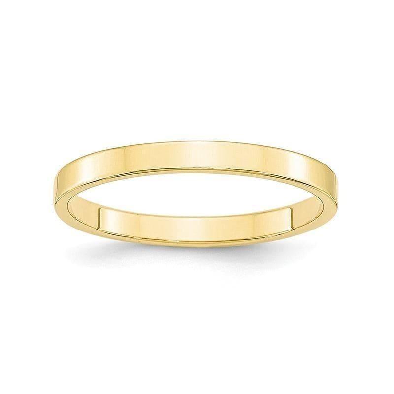 10K 2.5mm Lightweight Flat Band - Seattle Gold Grillz