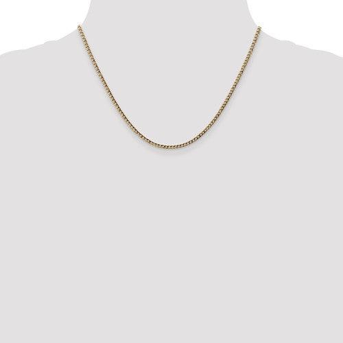10k 2.5mm Semi-Solid Curb Link Chain - Seattle Gold Grillz