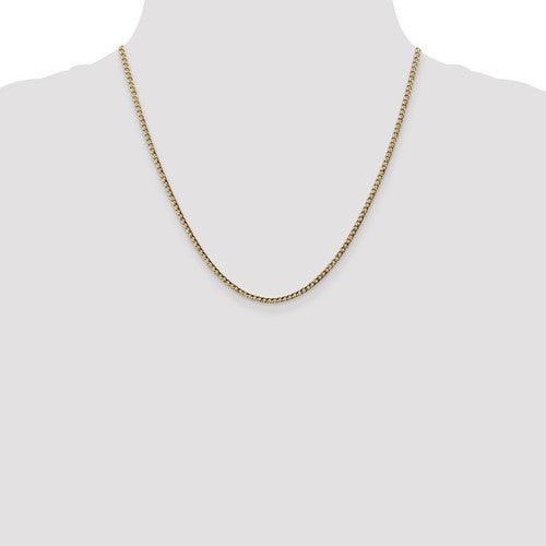 10k 2.5mm Semi-Solid Curb Link Chain - Seattle Gold Grillz