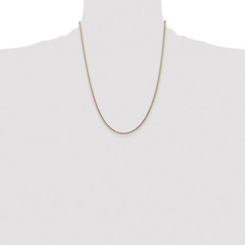 10k 2.5mm Semi-Solid Curb Link Chain - Seattle Gold Grillz