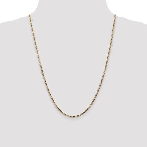 10k 2.5mm Semi-Solid Curb Link Chain - Seattle Gold Grillz
