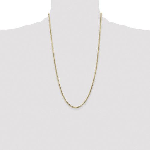 10k 2.5mm Semi-Solid Curb Link Chain - Seattle Gold Grillz