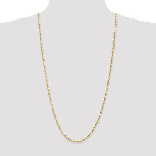10k 2.75mm Diamond Cut Quadruple Rope Chain - Seattle Gold Grillz