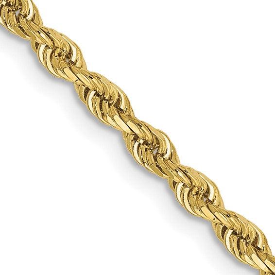 10k 2.75mm Diamond Cut Quadruple Rope Chain - Seattle Gold Grillz