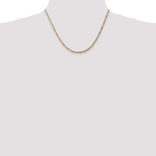 10k 2.75mm Flat Figaro Chain - Seattle Gold Grillz