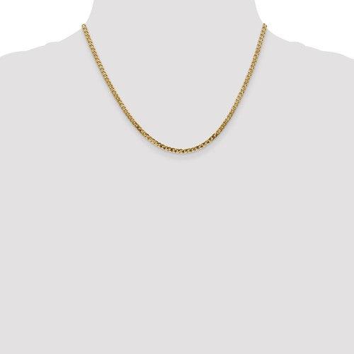 10k 2.9mm Flat Beveled Curb Chain - Seattle Gold Grillz