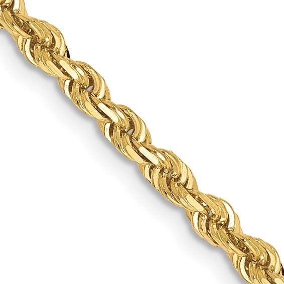 10k 3.0mm Diamond Cut Quadruple Rope Chain - Seattle Gold Grillz