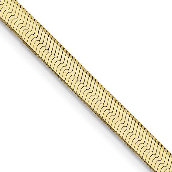 10k 3.0mm Silky Herringbone Chain - Seattle Gold Grillz