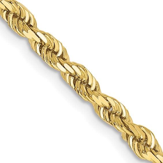 10k 3.35mm Diamond Cut Quadruple Rope Chain - Seattle Gold Grillz