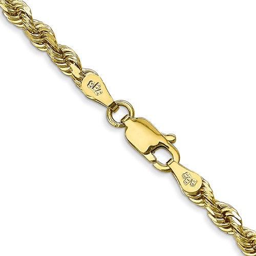 10k 3.35mm Diamond Cut Quadruple Rope Chain - Seattle Gold Grillz