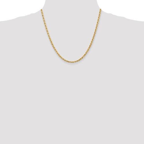 10k 3.35mm Diamond Cut Quadruple Rope Chain - Seattle Gold Grillz