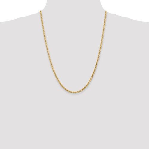 10k 3.35mm Diamond Cut Quadruple Rope Chain - Seattle Gold Grillz