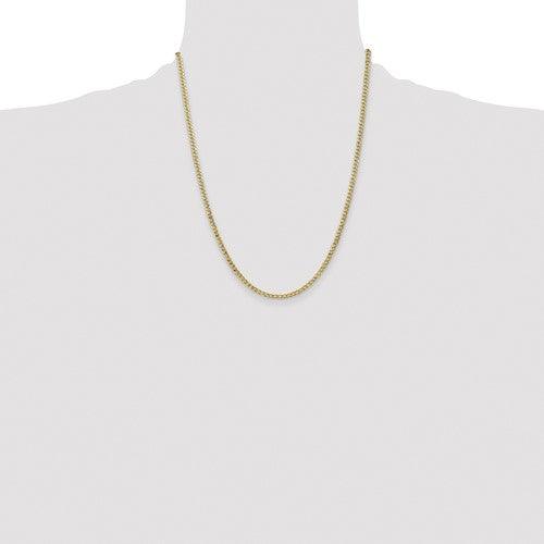 10k 3.35mm Semi-Solid Curb Link Chain - Seattle Gold Grillz