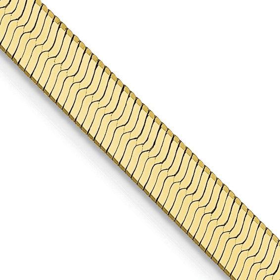 10k 4.0mm Silky Herringbone Chain - Seattle Gold Grillz