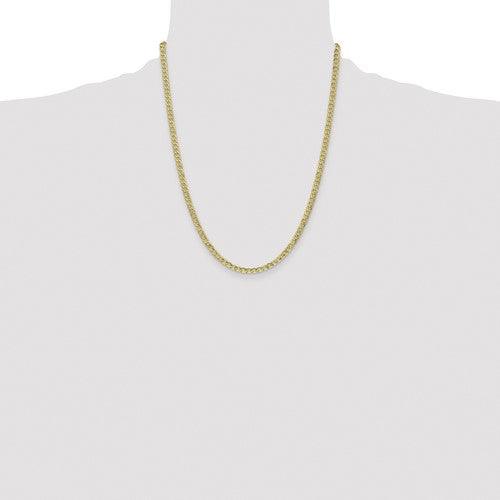 10k 4.3mm Semi-Solid Curb Link Chain - Seattle Gold Grillz