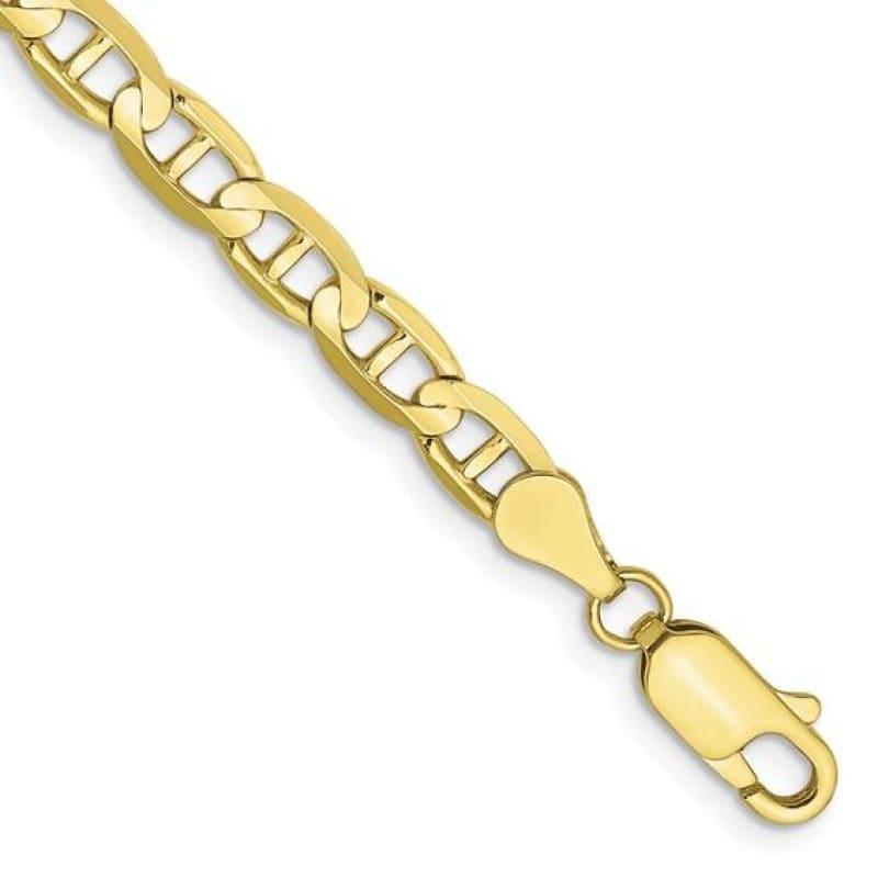 10k 4.5mm Concave Anchor Bracelet - Seattle Gold Grillz
