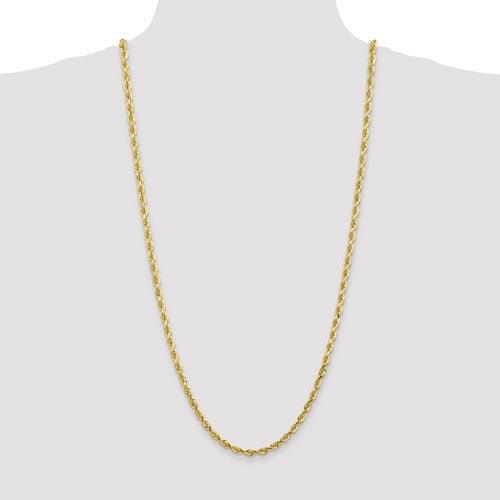 10k 4.5mm Diamond Cut Quadruple Rope Chain - Seattle Gold Grillz