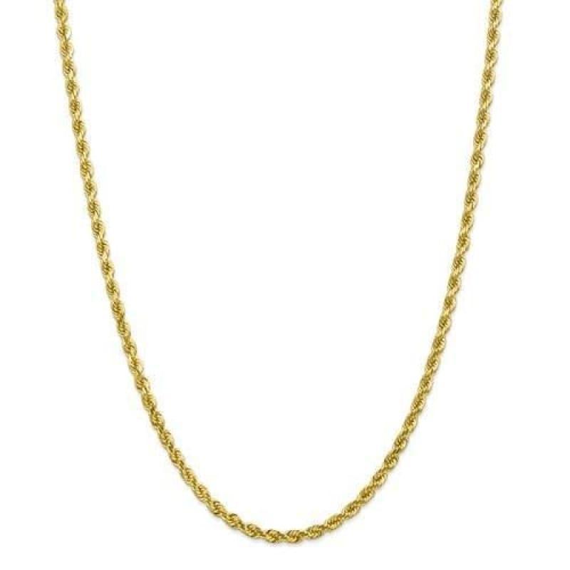 10k 4mm Handmade Diamond-cut Rope Chain - Seattle Gold Grillz