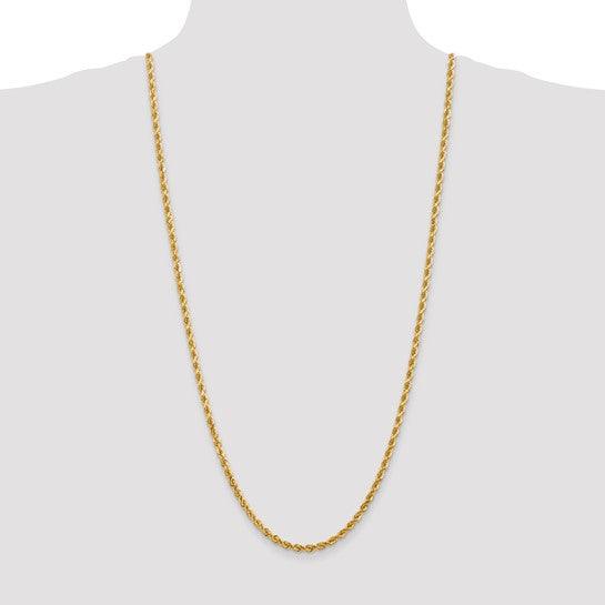 10k 4mm Handmade Diamond-cut Rope Chain - Seattle Gold Grillz