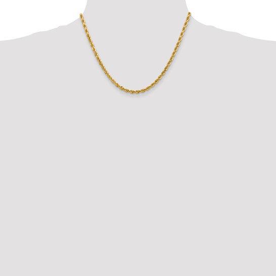 10k 4mm Handmade Diamond-cut Rope Chain - Seattle Gold Grillz