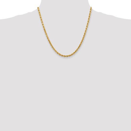 10k 4mm Handmade Diamond-cut Rope Chain - Seattle Gold Grillz