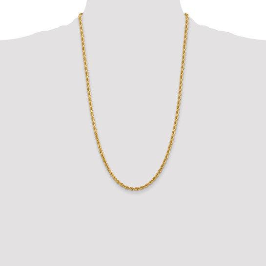 10k 4mm Handmade Diamond-cut Rope Chain - Seattle Gold Grillz