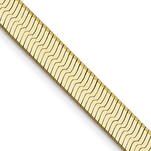 10k 5.0mm Silky Herringbone Chain - Seattle Gold Grillz