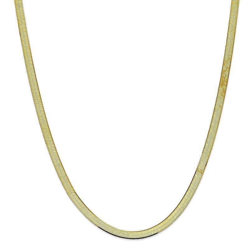 10k 5.5mm Silky Herringbone Chain - Seattle Gold Grillz