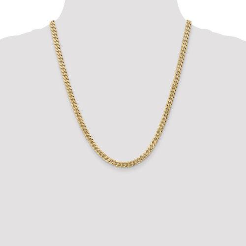 10k 5.75mm Flat Beveled Curb Chain - Seattle Gold Grillz