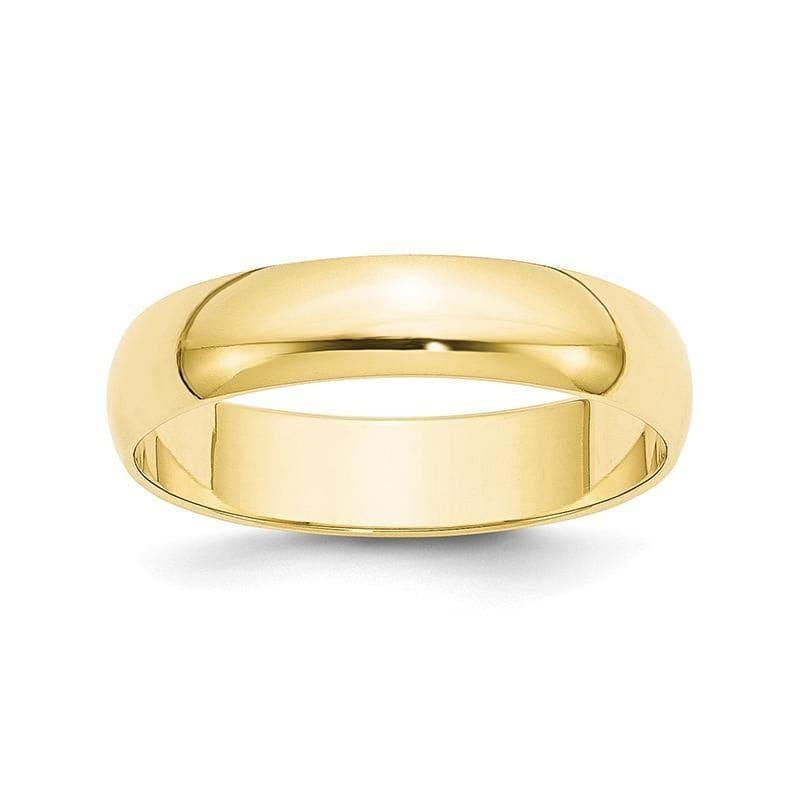 10K 5mm Lightweight Half Round Band - Seattle Gold Grillz