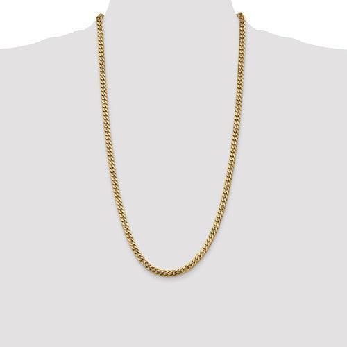 10K 5mm Solid Miami Cuban Chain - Seattle Gold Grillz