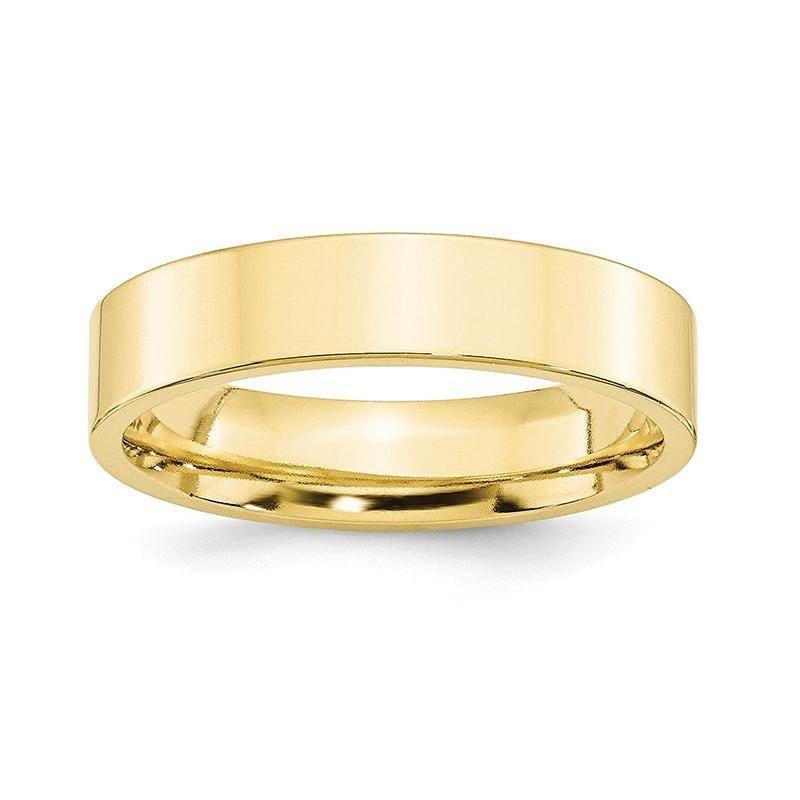 10K 5mm Standard Flat Comfort Fit Band - Seattle Gold Grillz