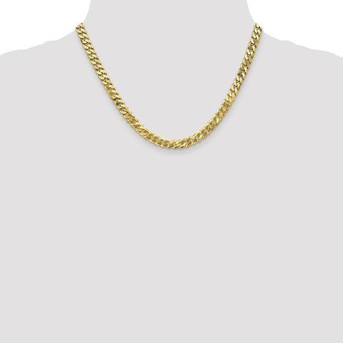 10k 6.1mm Flat Beveled Curb Chain - Seattle Gold Grillz