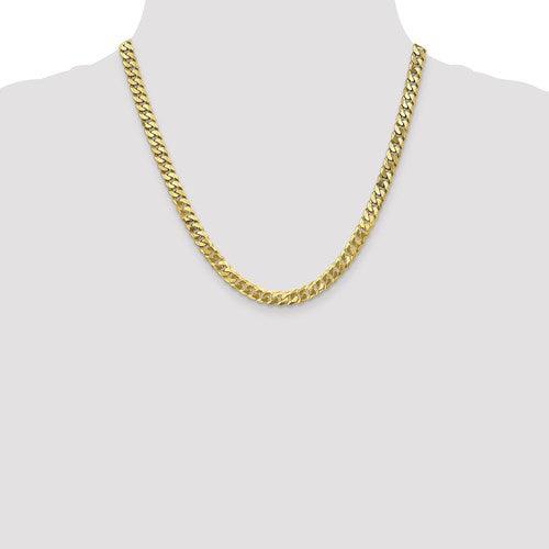 10k 6.1mm Flat Beveled Curb Chain - Seattle Gold Grillz