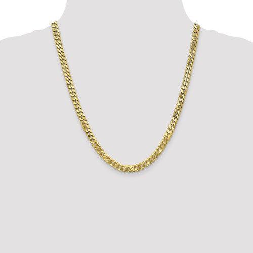 10k 6.1mm Flat Beveled Curb Chain - Seattle Gold Grillz