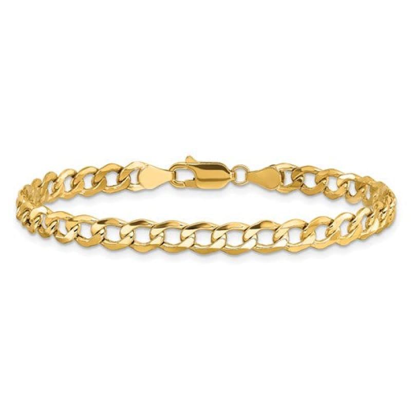 10k 6.25mm Semi-Solid Figaro Bracelet - Seattle Gold Grillz