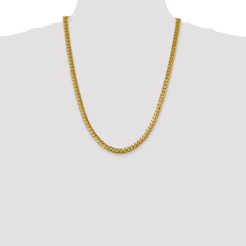 10k 6.25mm Solid Miami Cuban Link Chain - Seattle Gold Grillz