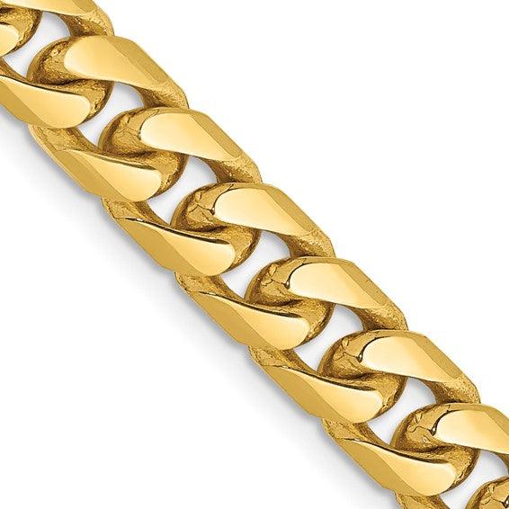10k 6.25mm Solid Miami Cuban Link Chain - Seattle Gold Grillz