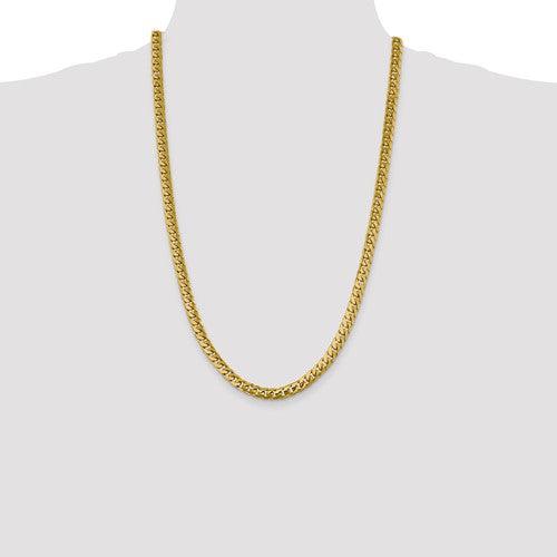 10k 6.25mm Solid Miami Cuban Link Chain - Seattle Gold Grillz