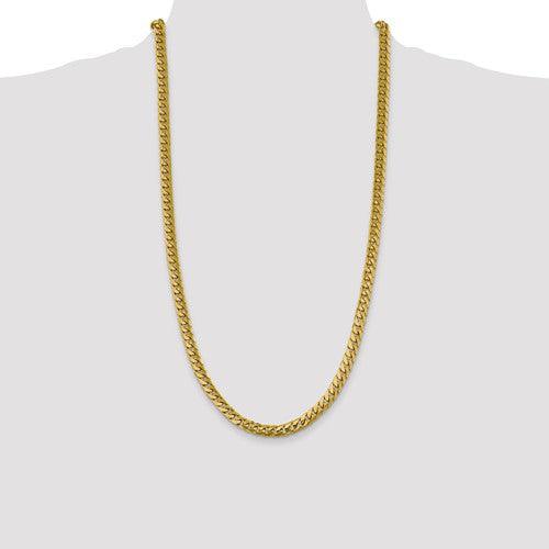 10k 6.25mm Solid Miami Cuban Link Chain - Seattle Gold Grillz