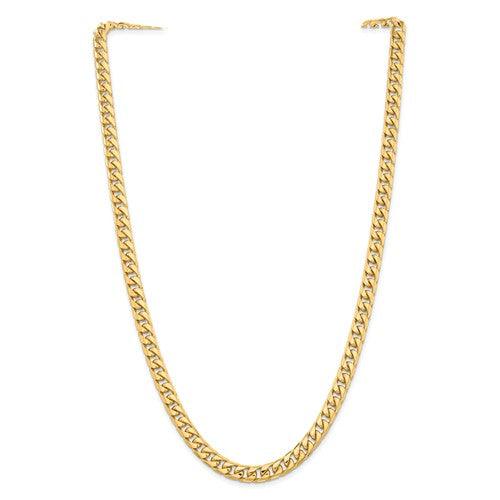 10k 6.75mm Solid Miami Cuban Link Chain - Seattle Gold Grillz