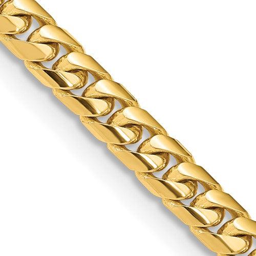 10k 6.75mm Solid Miami Cuban Link Chain - Seattle Gold Grillz