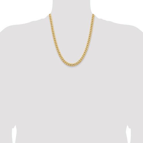 10k 6.75mm Solid Miami Cuban Link Chain - Seattle Gold Grillz