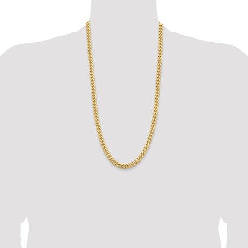 10k 6.75mm Solid Miami Cuban Link Chain - Seattle Gold Grillz