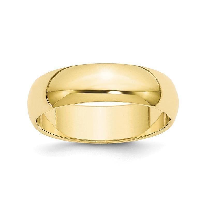 10K 6mm Half Round Band - Seattle Gold Grillz