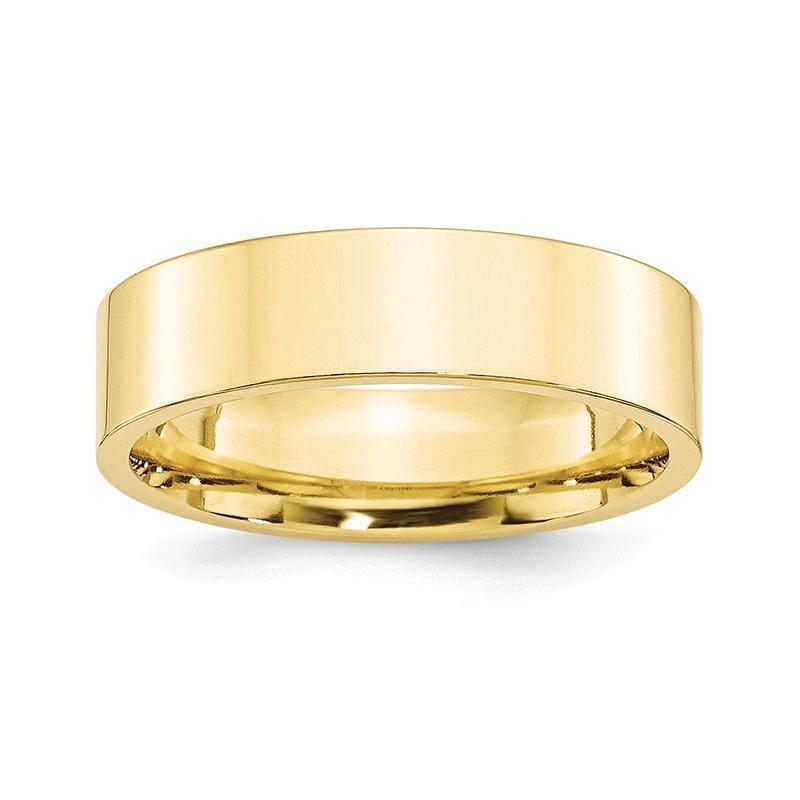 10K 6mm Standard Flat Comfort Fit Band - Seattle Gold Grillz