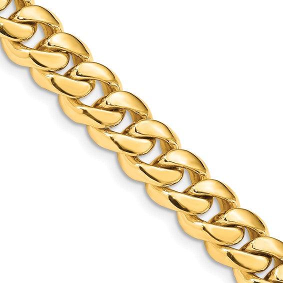 10k 8.7mm Solid Miami Cuban Link Chain - Seattle Gold Grillz